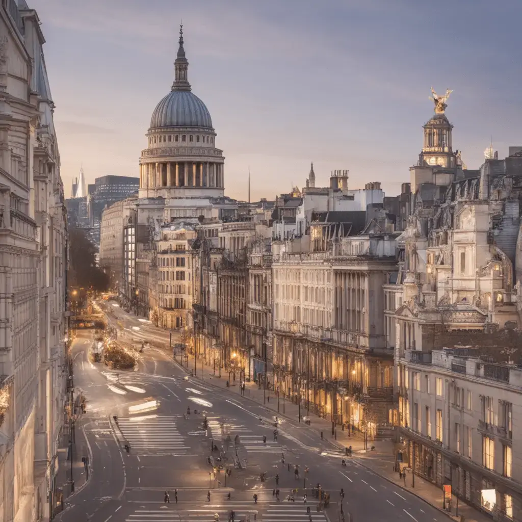 image of london skyline at dusk, image is for the blog post how to claim eis tax relief